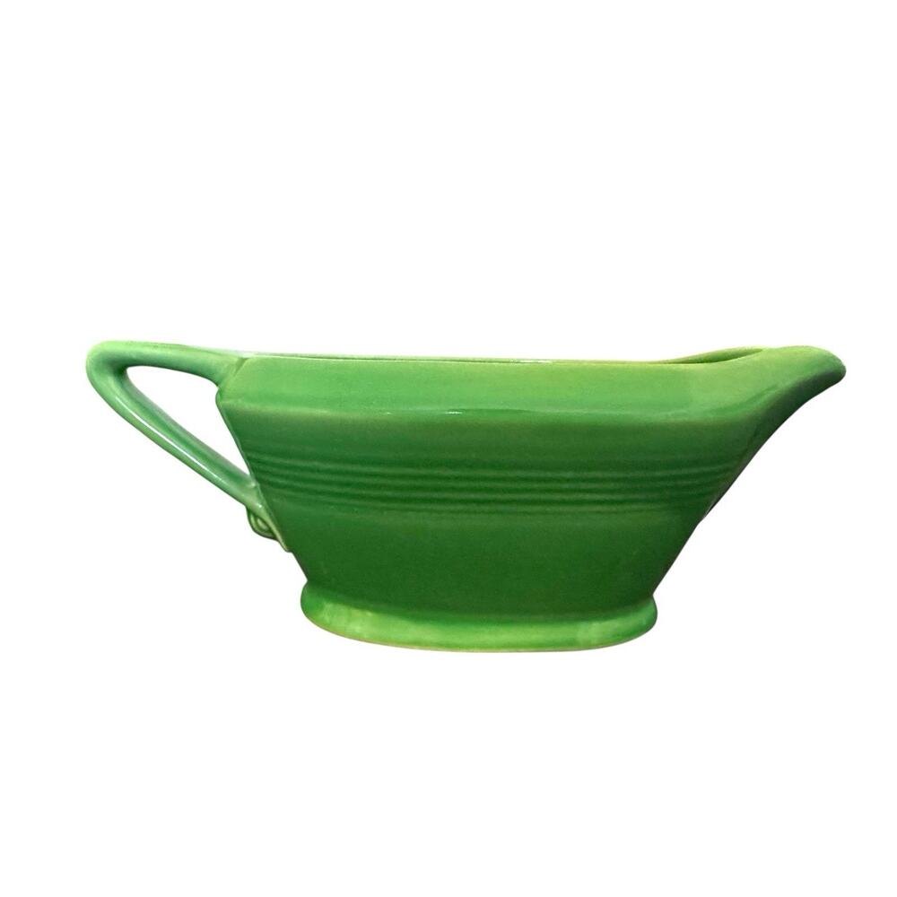 Vintage Harlequin Homer Laughlin Light Green Sauce Gravy Boat EUC